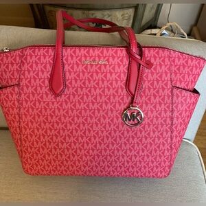 Michael Kors Rasberry Large tote Bag